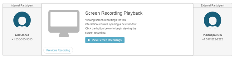 Ver una grabación de pantalla - Genesys Cloud Resource Center